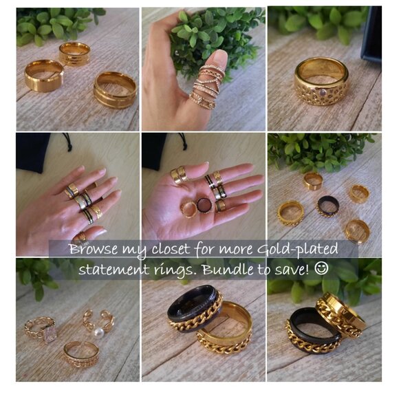 Men's Stainless Steel Spinner Ring NWT! - Roman Numerals, Size 7 - Picture 12 of 14